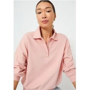 Tuckernuck Pomander Place Bode Pink Polo Pullover Sweatshirt Size XL